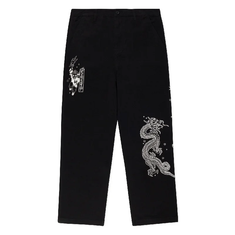 Ryu Wide Leg Pants (Black)