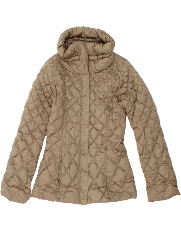 Weekend Savings Fiesta TRUSSARDI JEANS Womens Padded Jacket UK 8 Small Beige