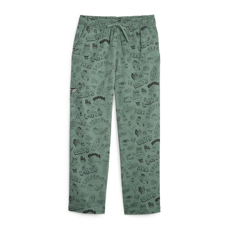 PUMA X RIPNDIP AOP Twill Pants (Eucalyptus)