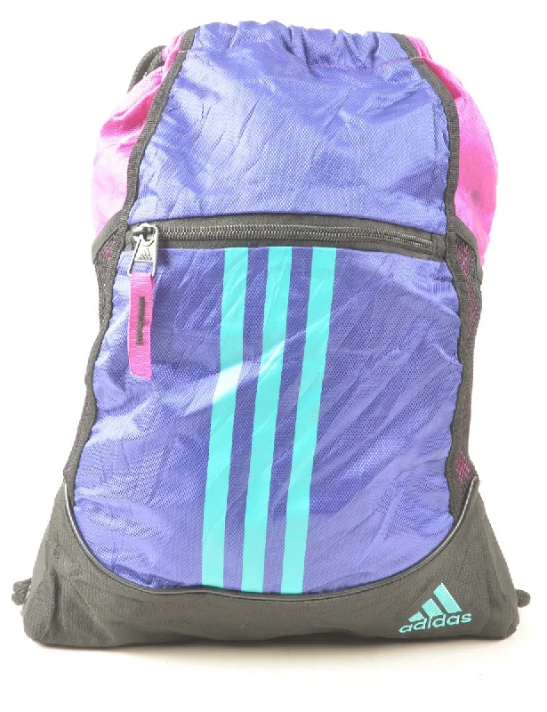 Adidas Drawstring 1990s Multi-Colour Backpack - M