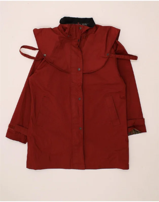 Weekend Savings Extravaganza JACK MURPHY Womens Raincoat UK 12 Medium Red Polyester
