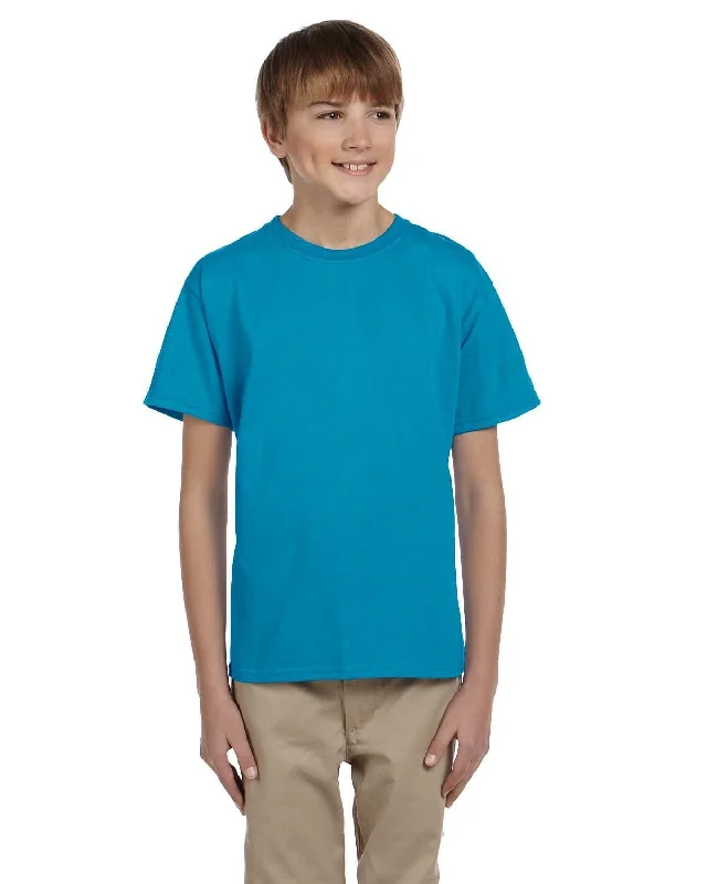 Hanes Youth Heavyweight 50/50 T-Shirts | Teal