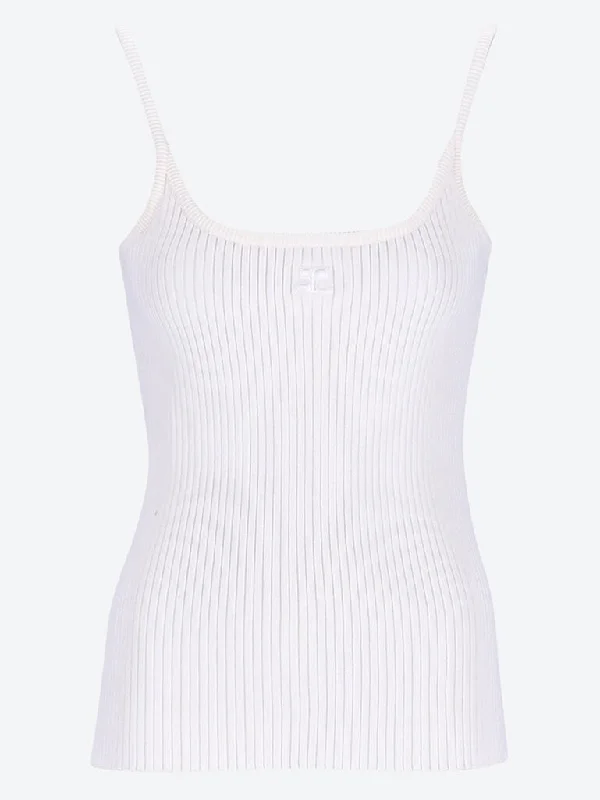 Don't Wait Reedition rib knit tank top
