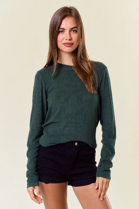 Lowest Price Round Neck Soft Knit Top