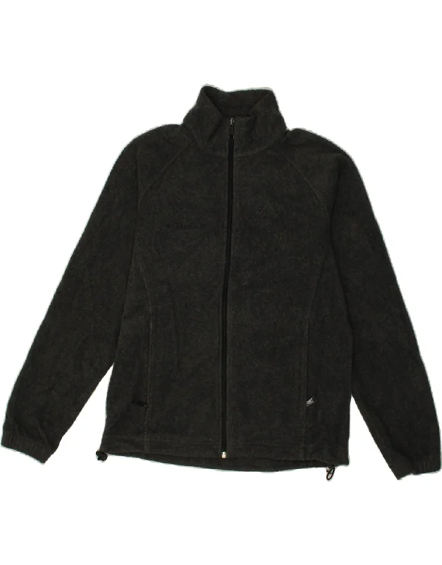 Weekend Deals to Make You Happy COLUMBIA Womens Fleece Jacket UK 14 Medium Grey Polyester