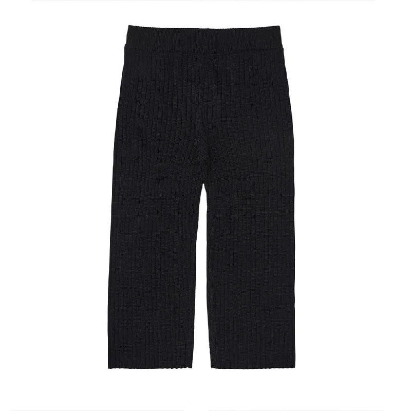 New Markdowns Rib Sweater Pants - Dark Navy