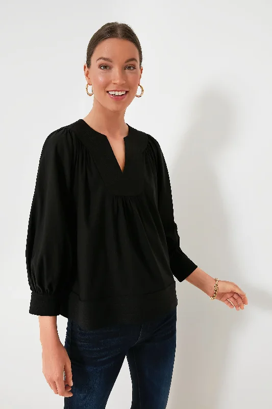 Warehouse Sale Black Koa Blouse