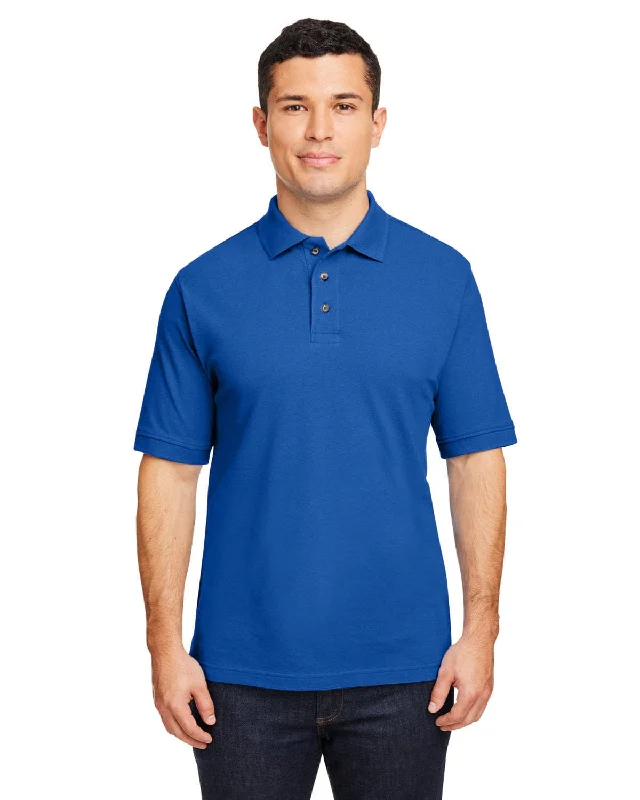 Harriton Cotton Pique Polo Shirt | True Royal