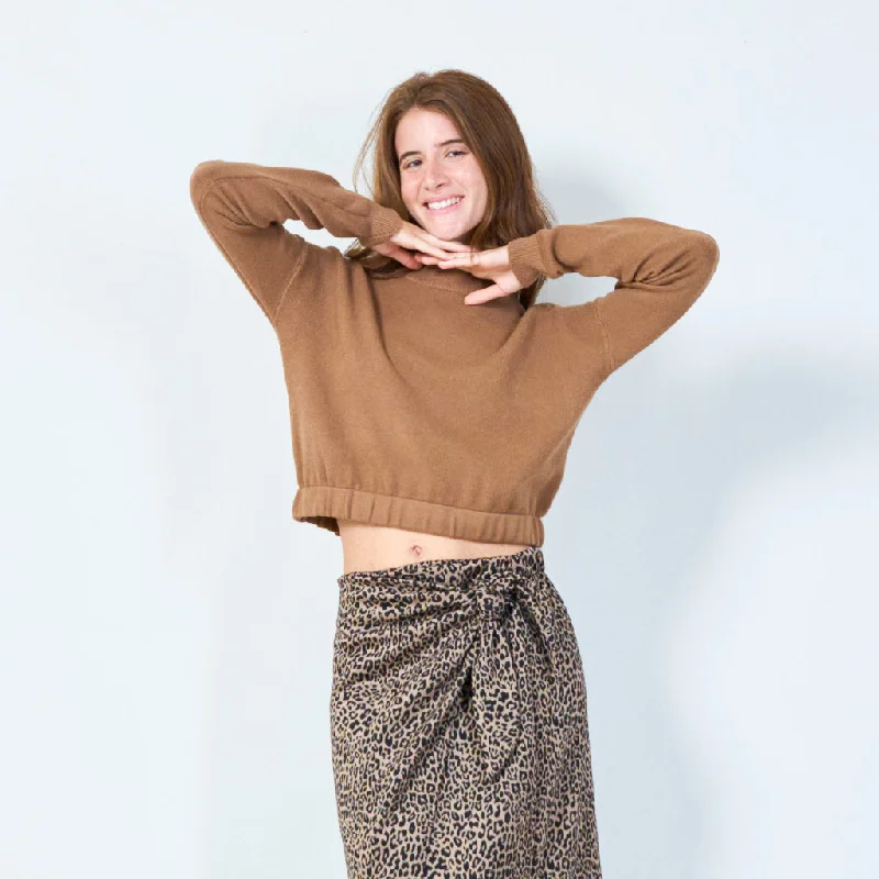 Weekend Savings Sensation Cozy cropped sweater wholesale