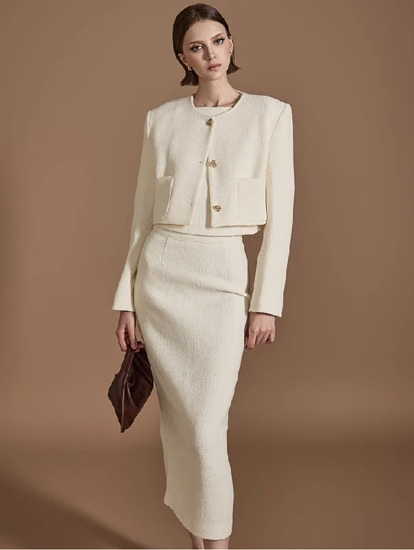 Today Only TP1982 Tweed three-piece sets
