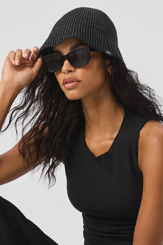 Weekend Deals That Sparkle Denim Knit Cloche - Black/Anthracite