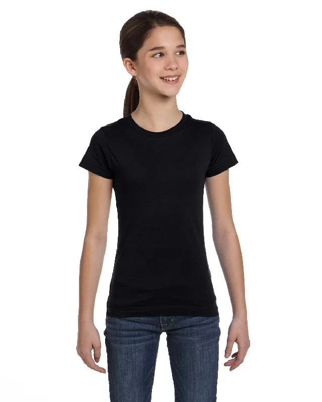 LAT Girls Fine Jersey T-Shirt | Black