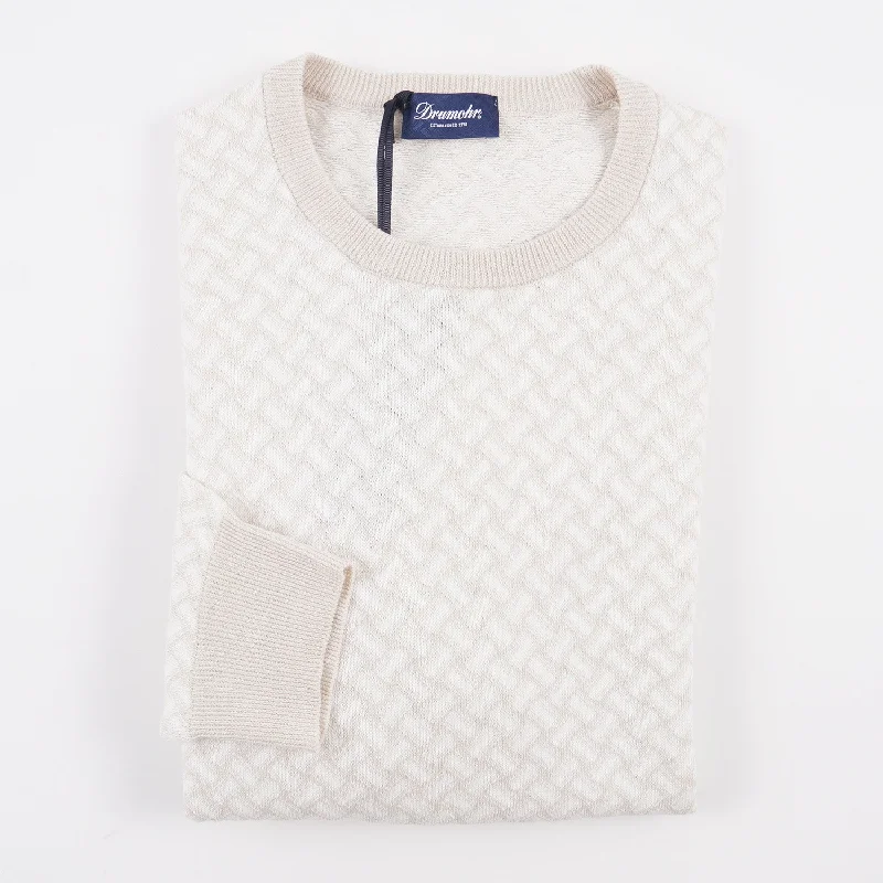 Drumohr 'Biscottino' Cotton and Linen Sweater