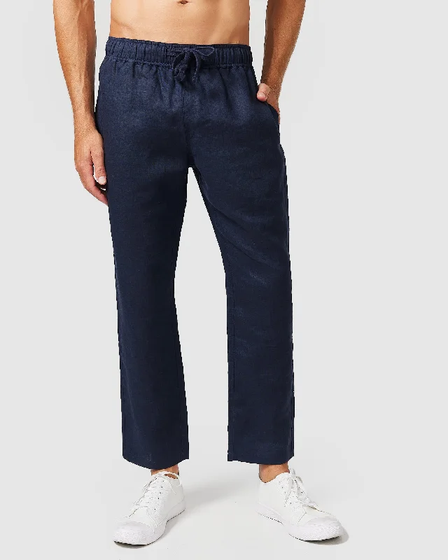 Linen Pants Navy