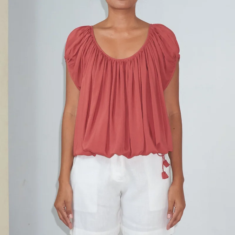 Special Price U-FLOW TOP - Rayon Voile | Dusty Rose