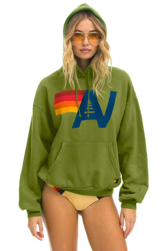 LOGO PULLOVER RELAXED HOODIE - JUNGLE GREEN