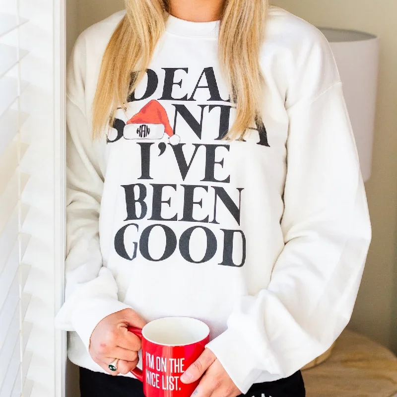 Reduced Prices Monogrammed 'Dear Santa' Crewneck Sweatshirt