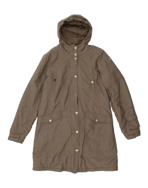 Weekend-Only Price Drops ADIDAS Womens Hooded Windbreaker Coat UK 16 Large Grey Polyester