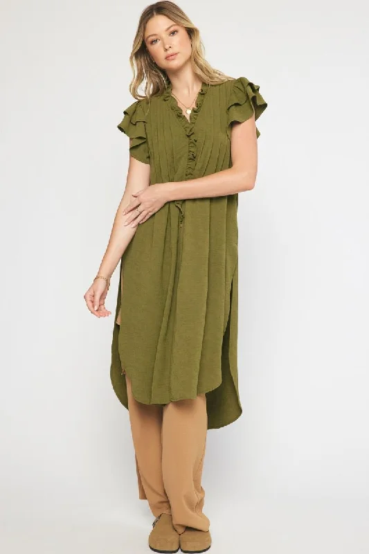Flash Deals Tunic Top with Ruffle detail