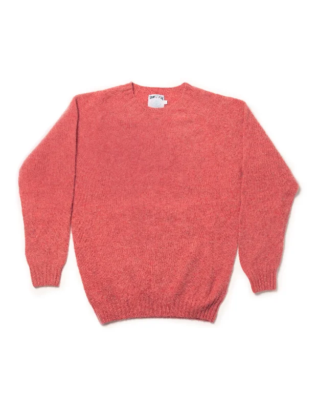 SHAGGY DOG SWEATER DARK PINK - TRIM FIT