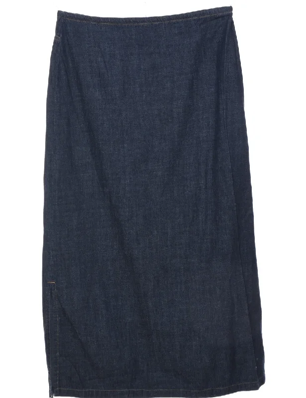 A-Line Denim Skirt - M