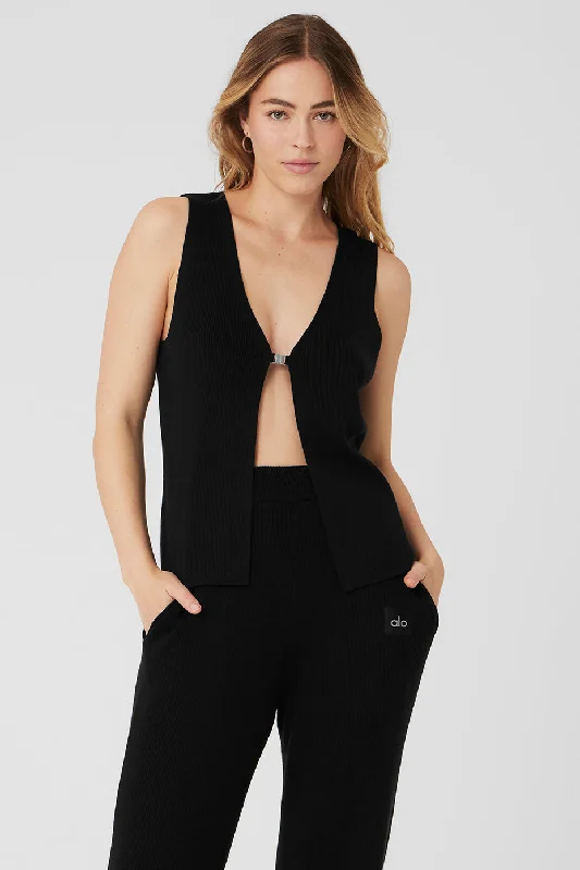 TIME-Limited Offer Knit Salana Tank - Black