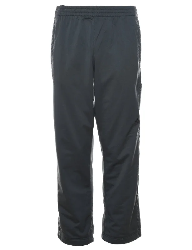 Adidas Dark Grey Track Pants - W34 L30