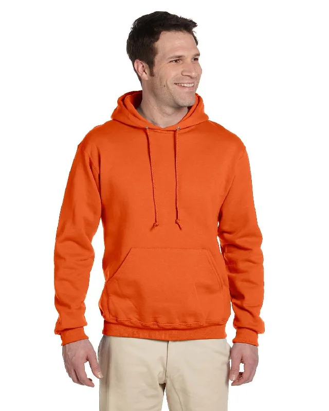 Jerzees SuperSweats Hooded Pullover Sweatshirt | Safety Orange