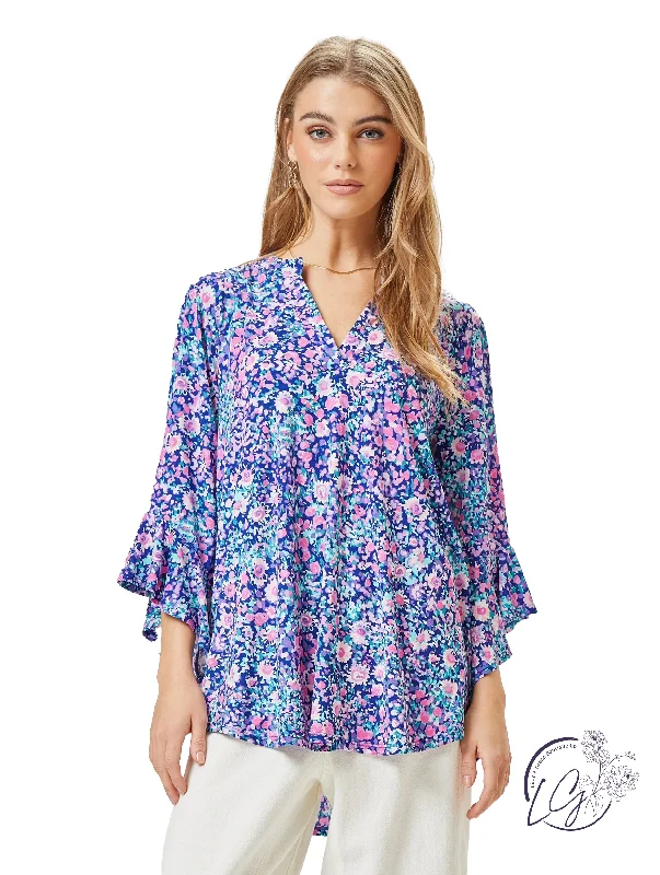 YEAR-End Sale Navy Faith Blouse