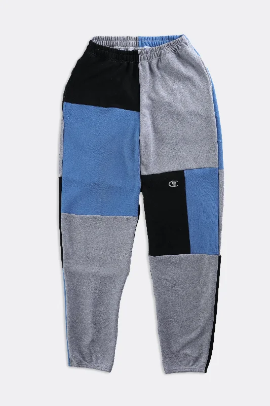 Take Advantage Unisex Rework Champion Patchwork Sweatpants - Women-S, Men-XS