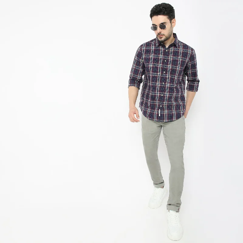 Ranger™ Shirt - 100% Cotton with Multi Count Weaves - Checkered - Regular Fit