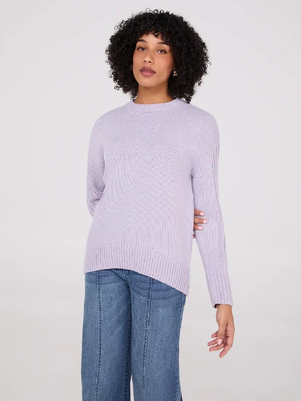 Weekend Deals That Impress Crew Neck High-Low Sweater