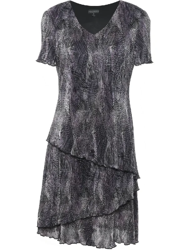 Abstract Pattern Dress - M