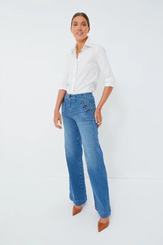 Weekend Discounts to Love White Long Sleeve Essentials Shirt