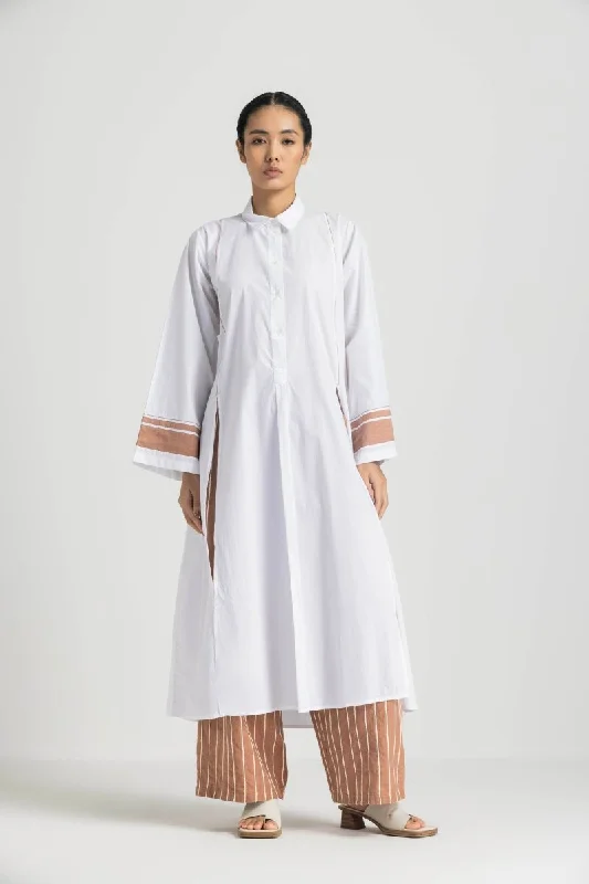 Early Access Wide Sleeve Shirt - White