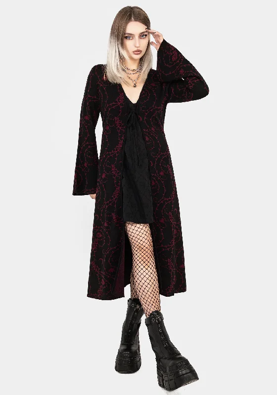 Price Rollback Thorns Knit Longline Cardigan