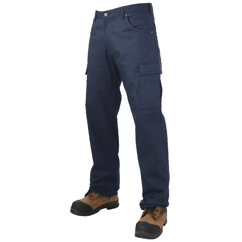 Tough Duck Men's Contractor Cargo Pants 6010 - Cotton Flex Twill, Multi-Pocket, Reinforced, Triple Stitched, Gusset Crotch, Heavy-Duty, Comfortable Workwear | Sizes 28-44