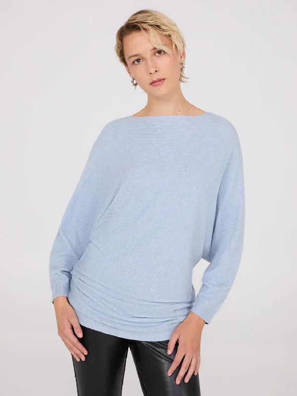Weekend Deals That Spark 3/4 Dolman Sleeve Ottoman Stitch Sweater
