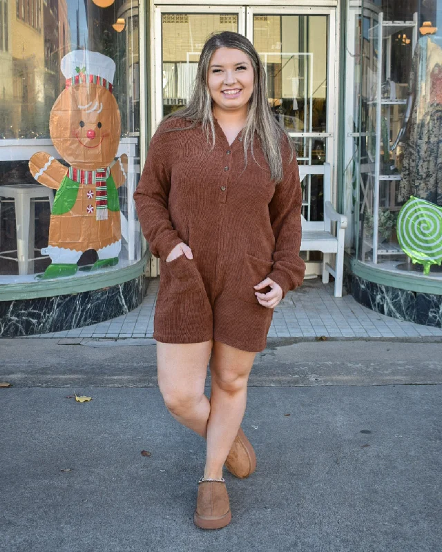 Weekend Deal POPPI ROMPER - CHESTNUT