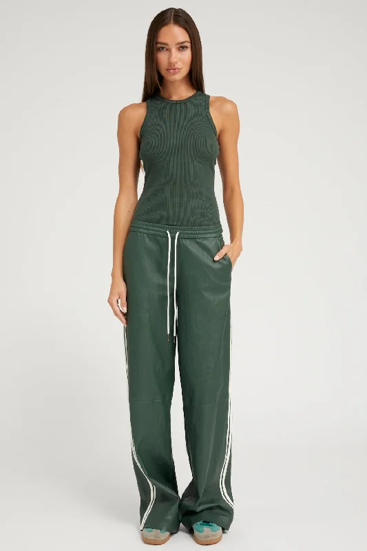 Referral Discount Ivy Leather Baggy Athletic Pants