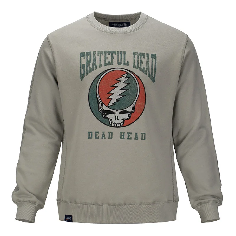 Weekend Sale: Don't Miss Out Grateful Dead | Crewneck Sweatshirt Midweight Terry | Stealie in Grey Weekend Sale: Don't Miss Out Grateful Dead | Crewneck Sweatshirt Midweight Terry | Stealie in Grey