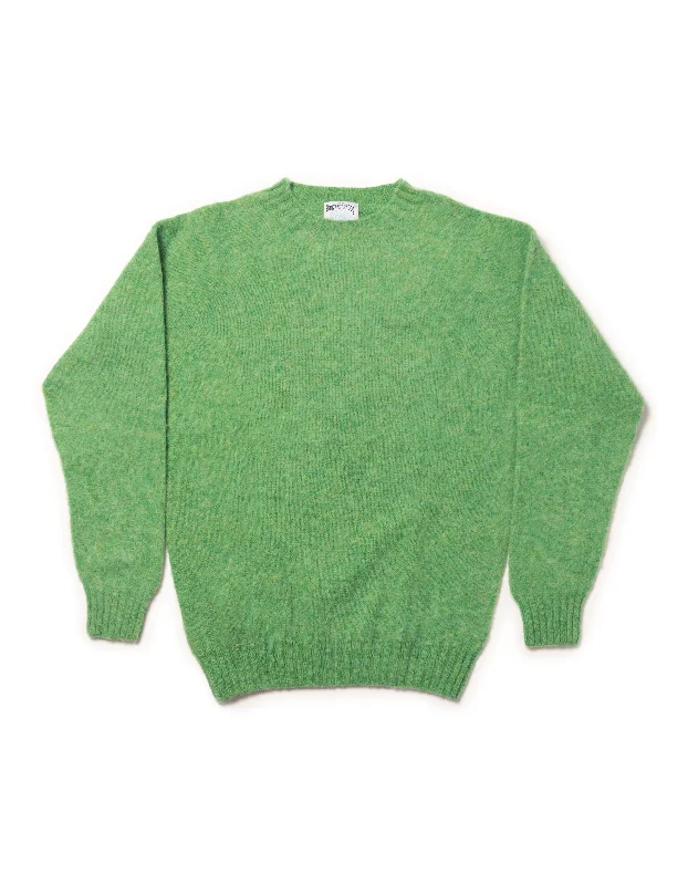 SHAGGY DOG SWEATER BRIGHT GREEN - TRIM FIT