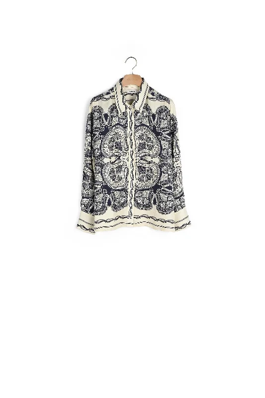 Weekend Savings Galore Chemise en soie imprimée