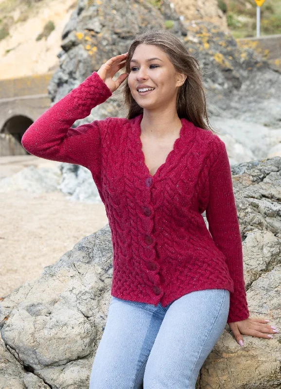 Amazing Deals IrelandsEye Women's Horseshoe Aran Cardigan | Bramble Berry