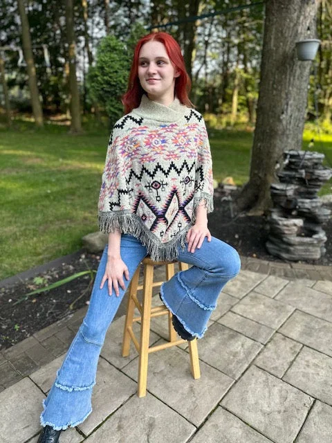 Weekend Bargains to Grab Aztec pattern Woolen shrug Style#-ST-6012