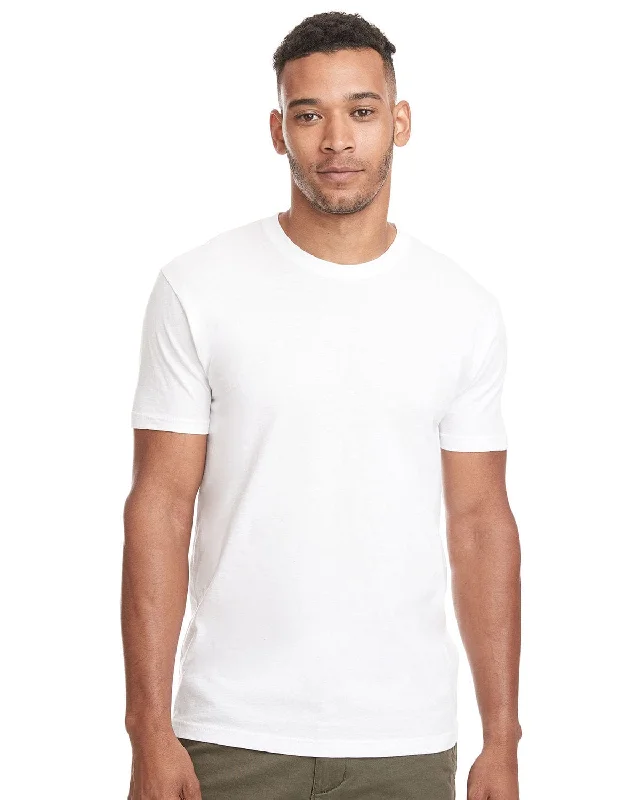 Next Level Mens Triblend Crew Tee | White