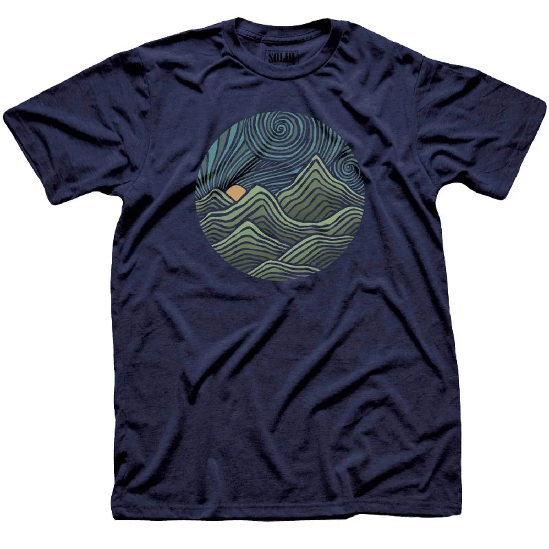 Swirly Mountains T-shirt | Design by Dylan Fant